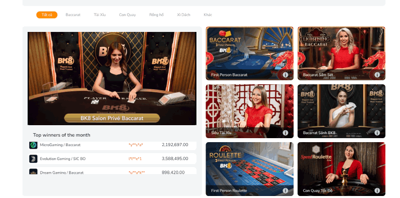 casino trực tuyến BK8